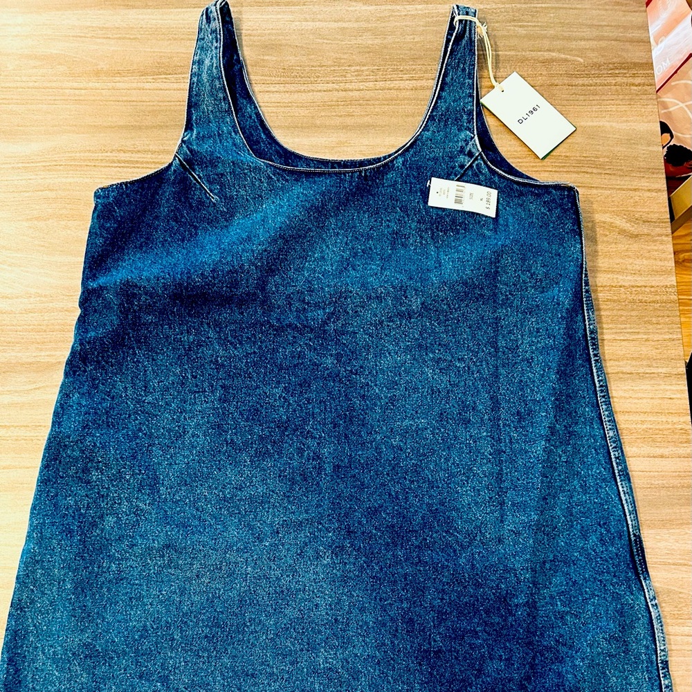 DL1961 Adeline Blue Jean Tank Dress - Picture 4 of 5